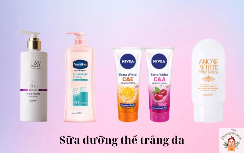 Sữa dưỡng thể trắng da